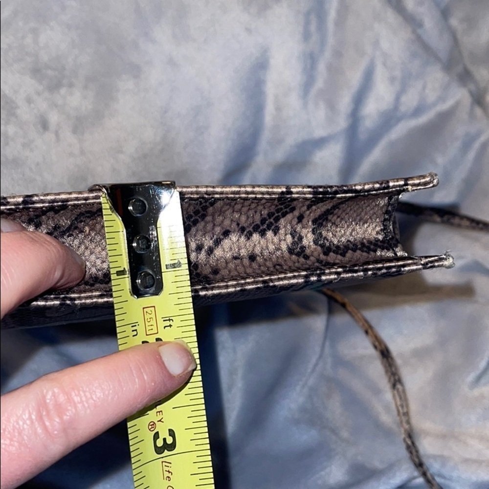 Enzo Angiolini Brown Snakeskin Print MicrofiberBag - Picture 14 of 15